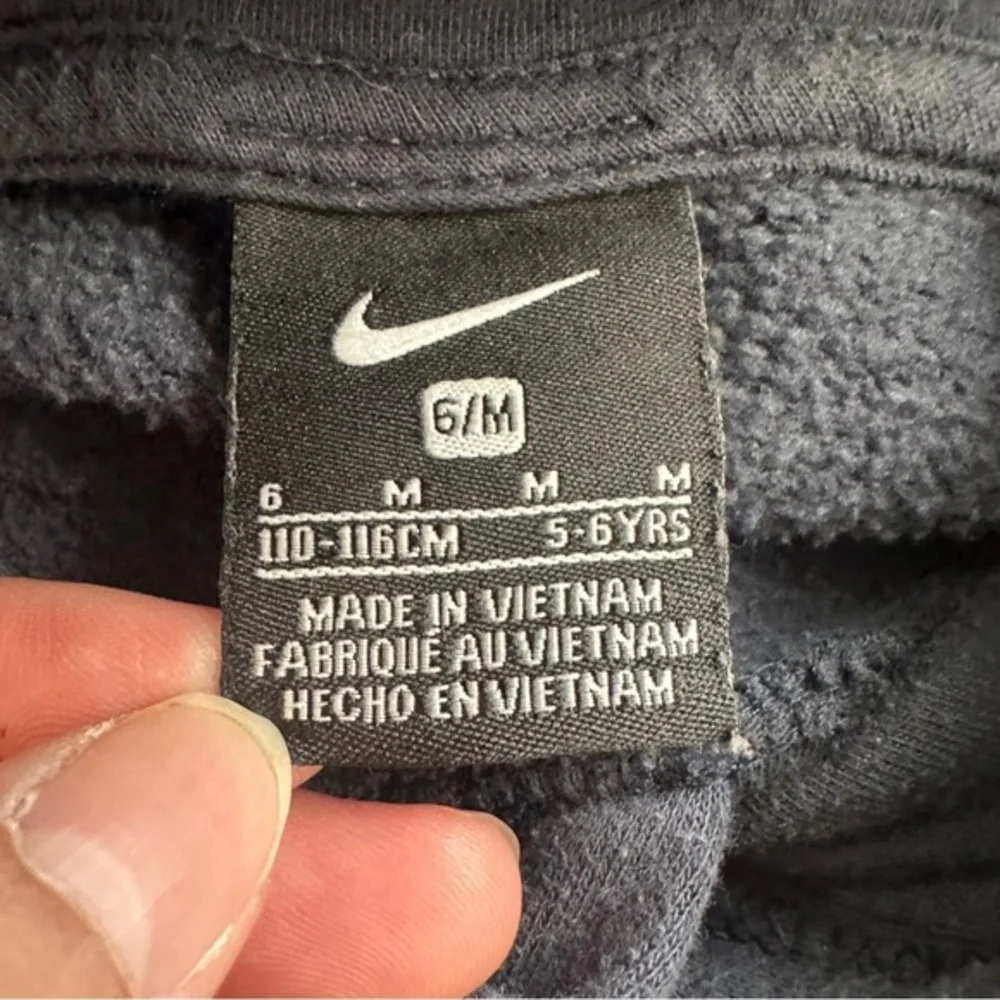 Nike Pullover‎ Hoodie Kids Size 6 Medium 5-6 Years Old Navy Blue